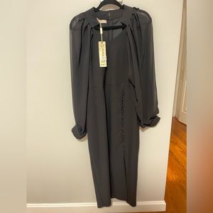 Women’s dress in Europe size 40 ( size 4-6 ) - black - midi